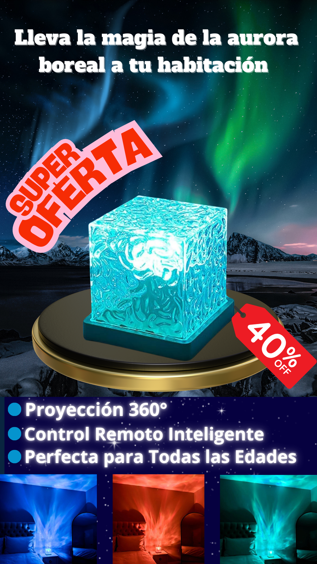 LAMPARA DECORATIVA AURORA BOREAL